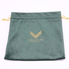 Soft Velvet Drawstring Promotional Bag , 10x15cm Velour Shoes Bag