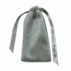 Gray Premium Velvet Fabric Drawstring Gift Bags 55x75cm