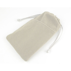 Velvet Fannel Fabric Drawstring Gift Bags 13x18cm Dark Brown Color